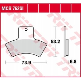 Trw mcb762si brake pads kh270 sinter offroad