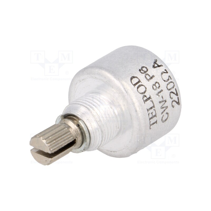 1 pcs x TELPOD - PC-199-18-220R-16,5P6 - Potentiometer: shaft, single turn, 220Ω, 1W, ±20%, 6mm, linear, THT