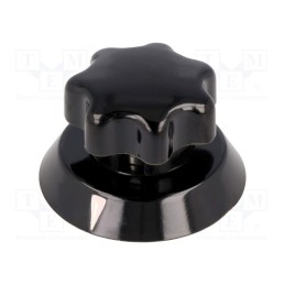 1 pcs x OKW - A1342660 - Knob, with pointer, thermoplastic, Øshaft: 6mm, Ø31x25mm, black