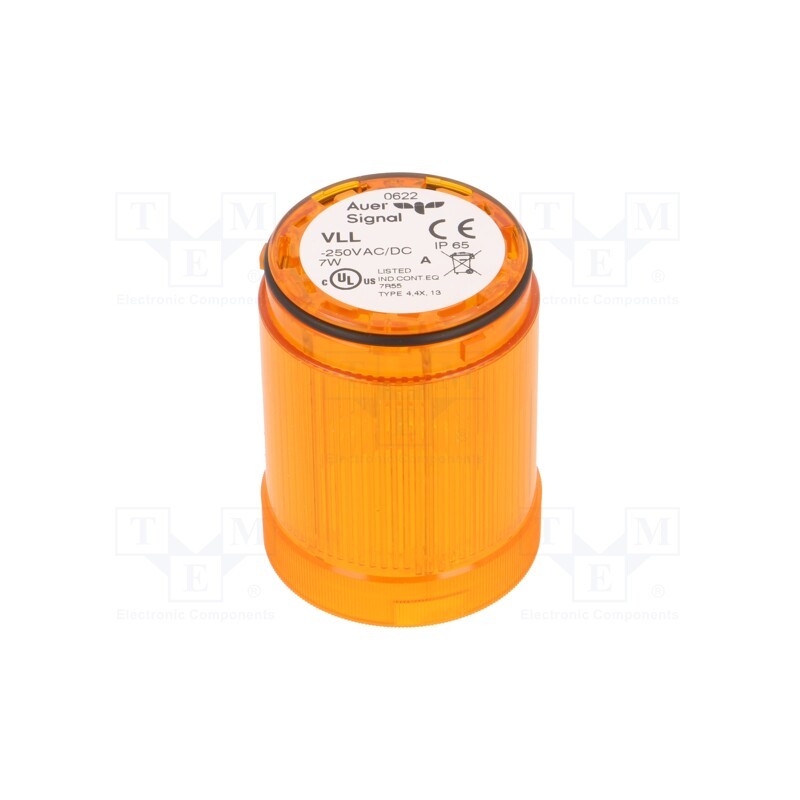 1 pcs x AUER SIGNAL - 750001900 - Signaller: lighting, orange, 230VDC, 230VAC, modulSIGNAL50