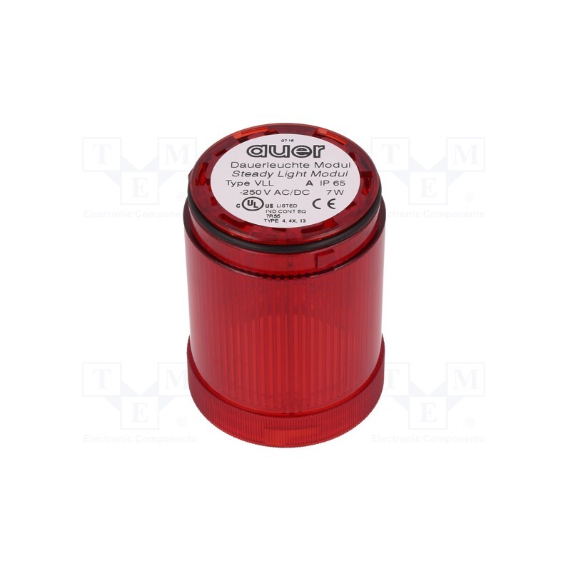 1 pcs x AUER SIGNAL - 750002900 - Signaller: lighting, red, 230VDC, 230VAC, modulSIGNAL50