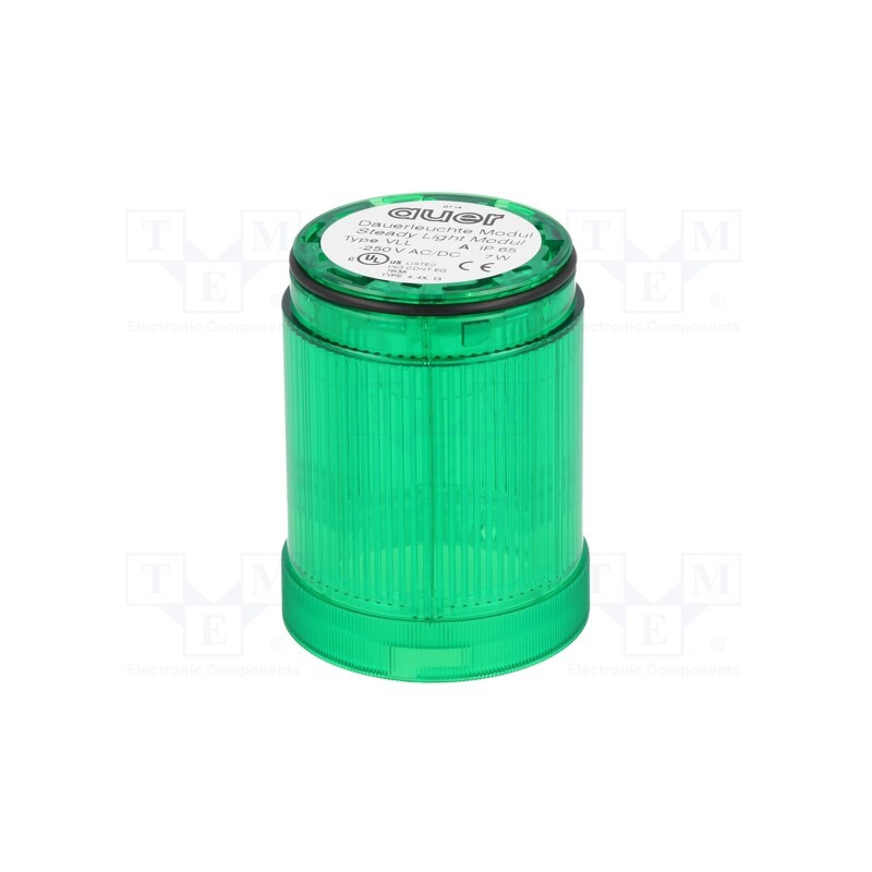 1 pcs x AUER SIGNAL - 750006900 - Signaller: lighting, green, 230VDC, 230VAC, modulSIGNAL50