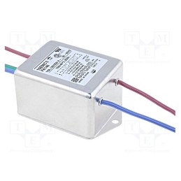 1 pcs x TE Connectivity - 2-6609037-0 - Filter: anti-interference, single-phase, 250VAC, Ioper.max: 10A