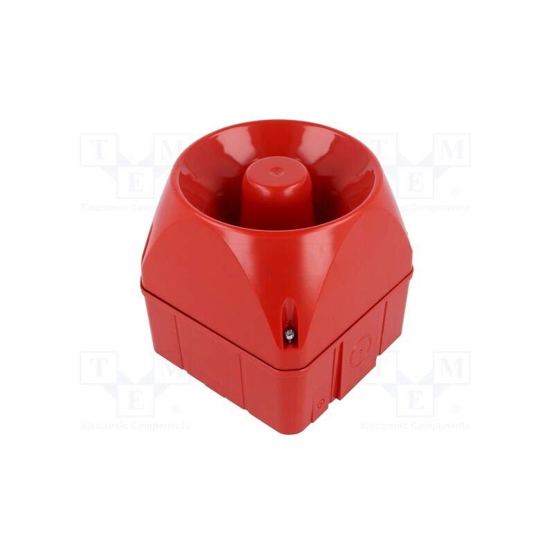 1 pcs x AUER SIGNAL - 874270408 - Signaller: sound, siren, 24÷48VDC, 24÷48VAC, 113dB, ASM, IP66, red