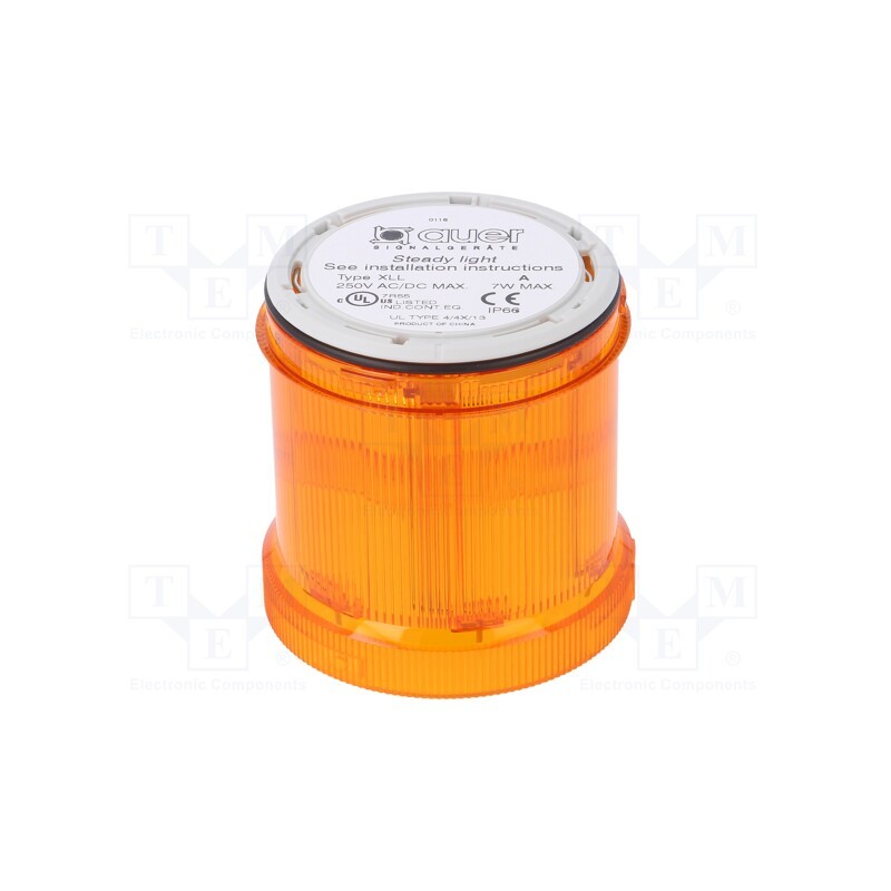 1 pcs x AUER SIGNAL - 900001900 - Signaller: lighting, bulb BA15D, orange, 12÷250VDC, 12÷250VAC