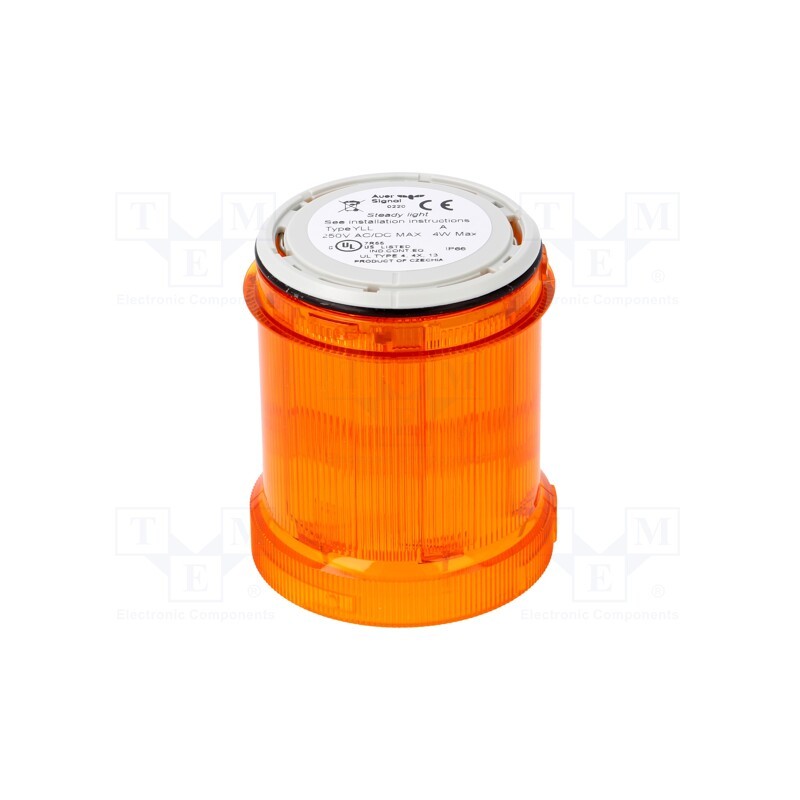 1 pcs x AUER SIGNAL - 901001900 - Signaller: lighting, bulb BA15D, orange, 12÷250VDC, 12÷250VAC