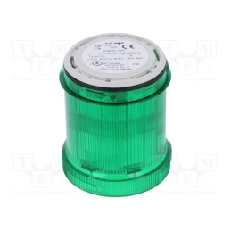 1 pcs x AUER SIGNAL - 901006900 - Signaller: lighting, bulb BA15D, green, 12÷250VDC, 12÷250VAC, IP66