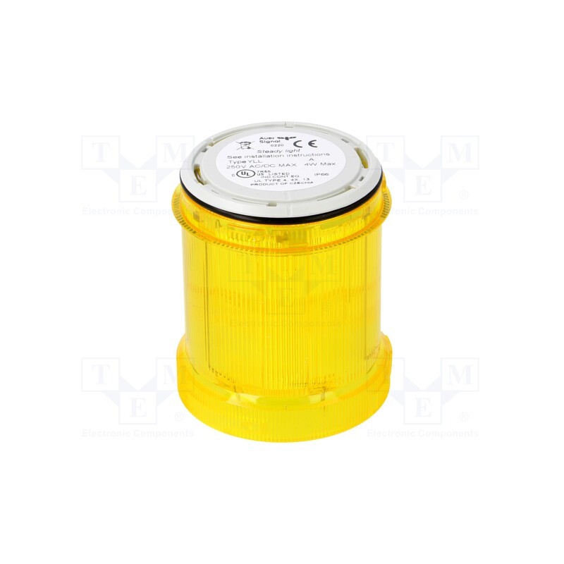 1 pcs x AUER SIGNAL - 901007900 - Signaller: lighting, bulb BA15D, yellow, 12÷250VDC, 12÷250VAC