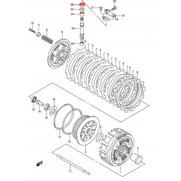Clutch actuator seal for suzuki lt z 400