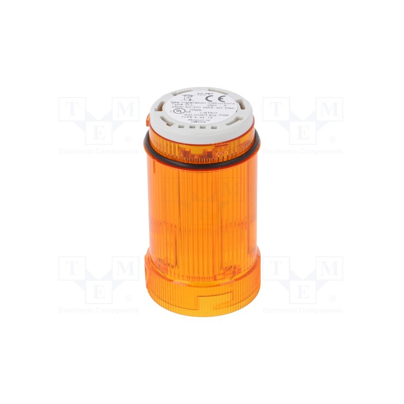 1 pcs x AUER SIGNAL - 902001900 - Signaller: lighting, bulb BA15D, orange, 12÷250VDC, 12÷250VAC
