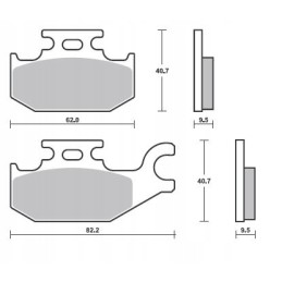 Can am renegade 800 g1 rear brake pads