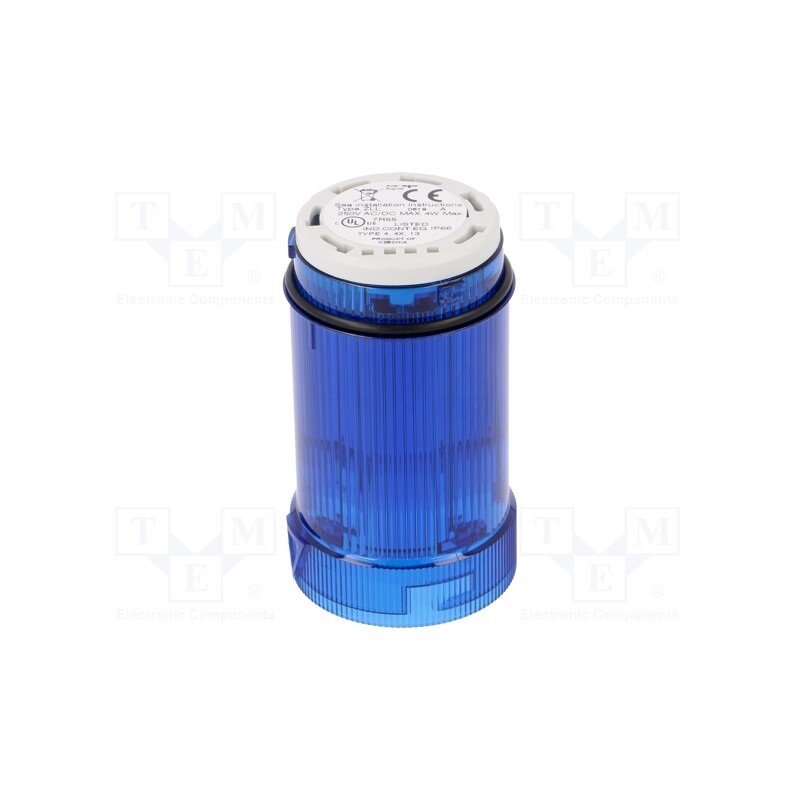 1 pcs x AUER SIGNAL - 902005900 - Signaller: lighting, bulb BA15D, blue, 12÷250VDC, 12÷250VAC, IP66