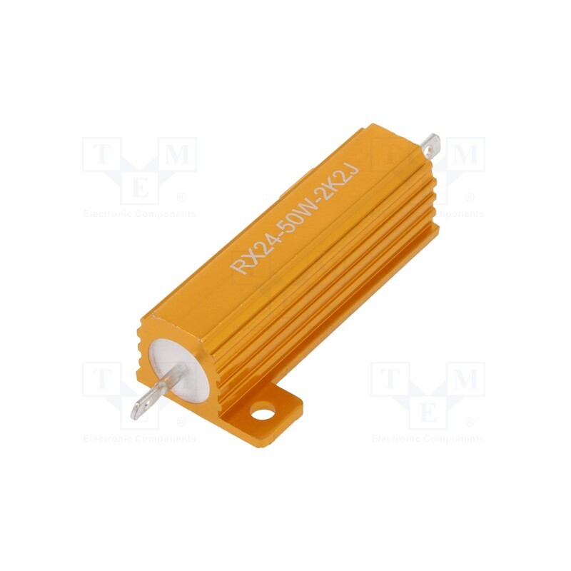 1 pcs x SR PASSIVES - AHP50W-2K2J - Resistor: wire-wound, with heatsink, 2.2kΩ, 50W, ±5%, 30ppm/°C