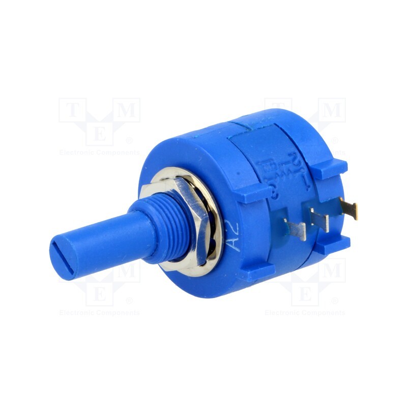 1 pcs x SR PASSIVES - POT2218P-20K - Potentiometer: shaft, multiturn, 20kΩ, 2W, ±5%, 6.35mm, linear