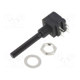 1 pcs x PIHER - PC16DH10IP06202A2020TA - Potentiometer: shaft, 2kΩ, 200mW, THT, 6mm, plastic, stereo, carbon