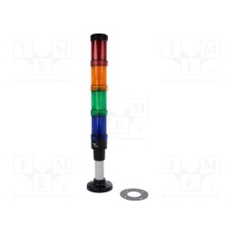 1 pcs x AUER SIGNAL - ECO40-Q05 - Signaller: signalling column, LED, red/orange/green/blue, 24VDC