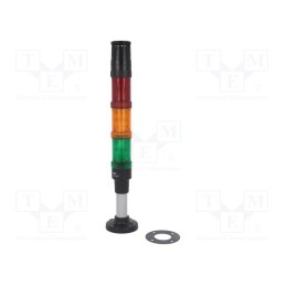 1 pcs x AUER SIGNAL - ECO40-Q81 - Signaller: signalling column, LED, red/orange/green, 230VAC, IP66