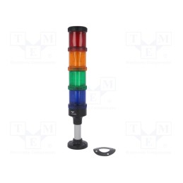 1 pcs x AUER SIGNAL - ECO60-Q05 - Signaller: signalling column, LED, red/orange/green/blue, 24VDC