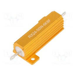 1 pcs x SR PASSIVES - AHP50W-6K8F - Resistor: wire-wound, with heatsink, 6.8kΩ, 50W, ±1%, 30ppm/°C