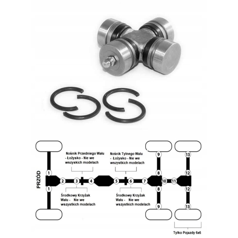 Shaft crosshead Kawasaki Mule 2500 3020 4000 4010