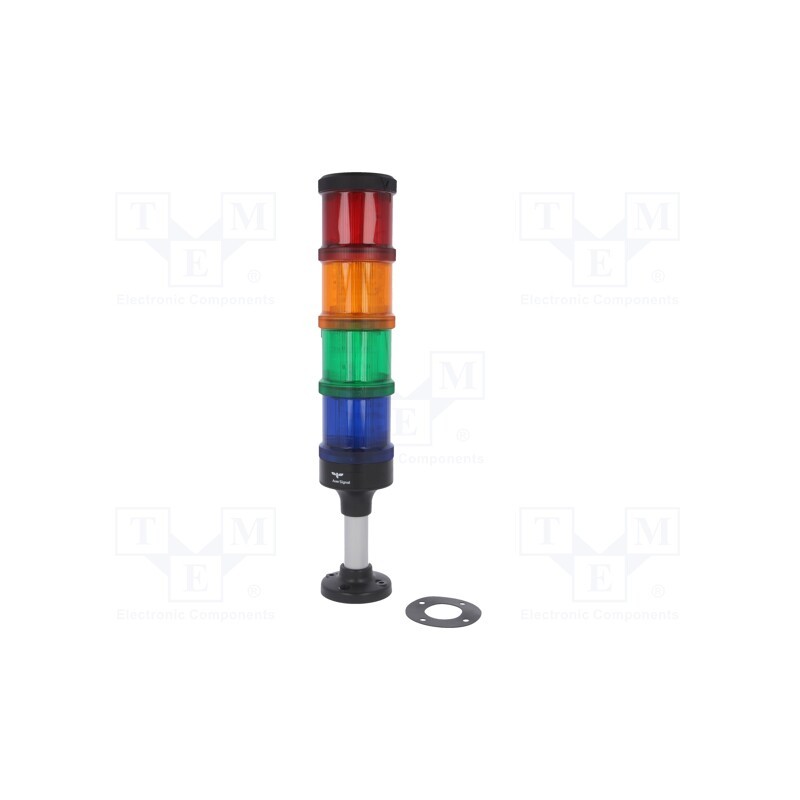 1 pcs x AUER SIGNAL - ECO70-Q05 - Signaller: signalling column, LED, red/orange/green/blue, 24VDC