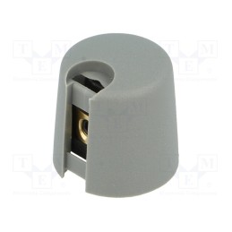 1 pcs x OKW - A1016068 - Knob, with pointer, plastic, Øshaft: 6mm, Ø16x16mm, grey, A10