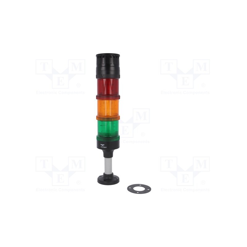 1 pcs x AUER SIGNAL - ECO70-Q31 - Signaller: signalling column, LED, red/orange/green, 24VDC, 24VAC