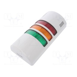 1 pcs x AUER SIGNAL - HD90-Q01 - Signaller: signalling column, LED, red/orange/green, 24VDC, 24VAC