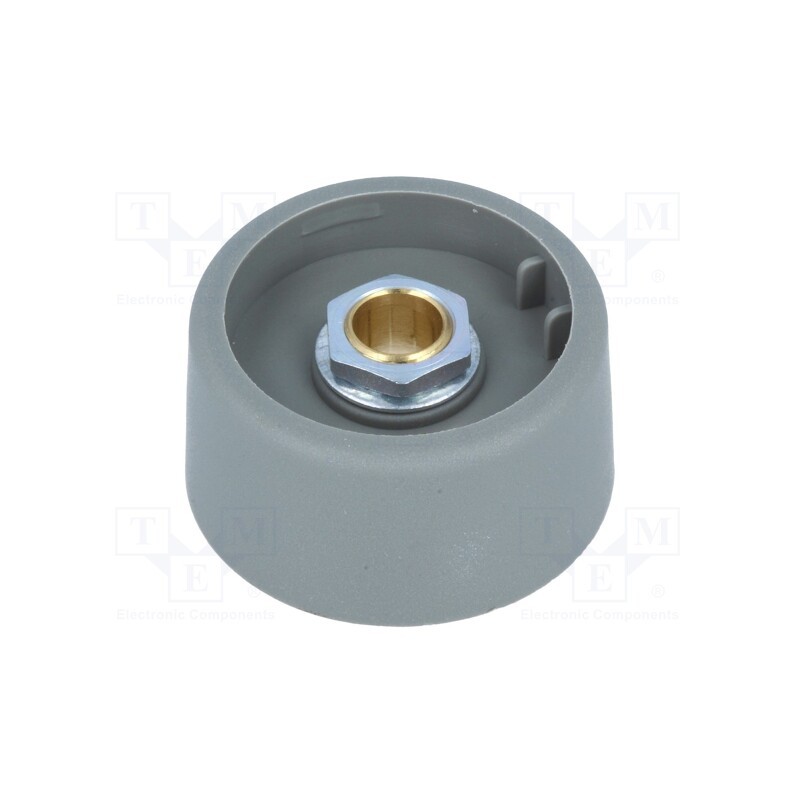 1 pcs x OKW - A3131638 - Knob, without pointer, polyamide, Øshaft: 6.35mm, Ø31x16mm, grey