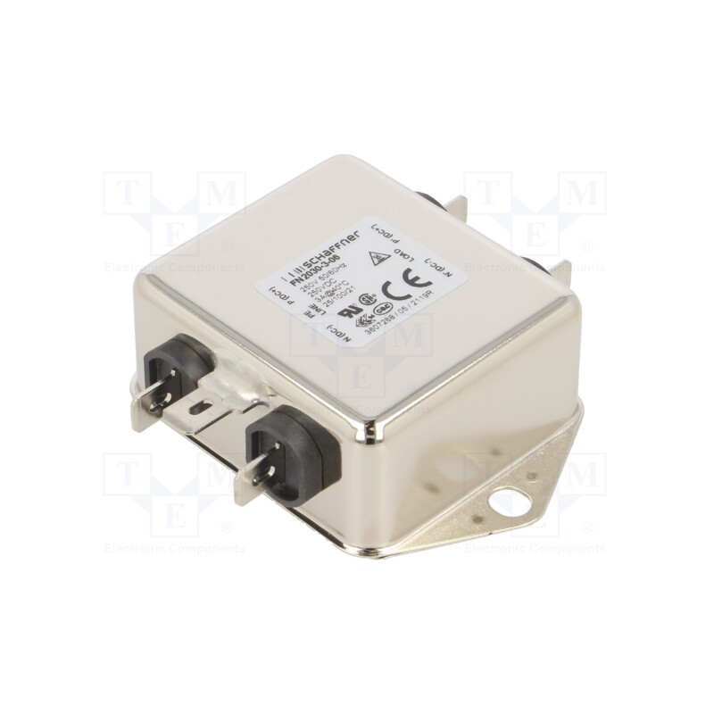 1 pcs x SCHAFFNER - FN2030-3-06 - Filter: anti-interference, single-phase, 250VAC, Cx: 330nF, 1MΩ