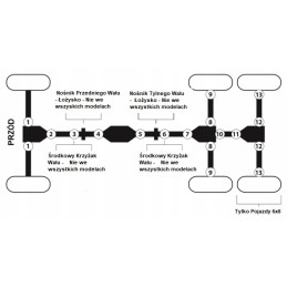 Universal joint yamaha big bear 350 yfb250fw