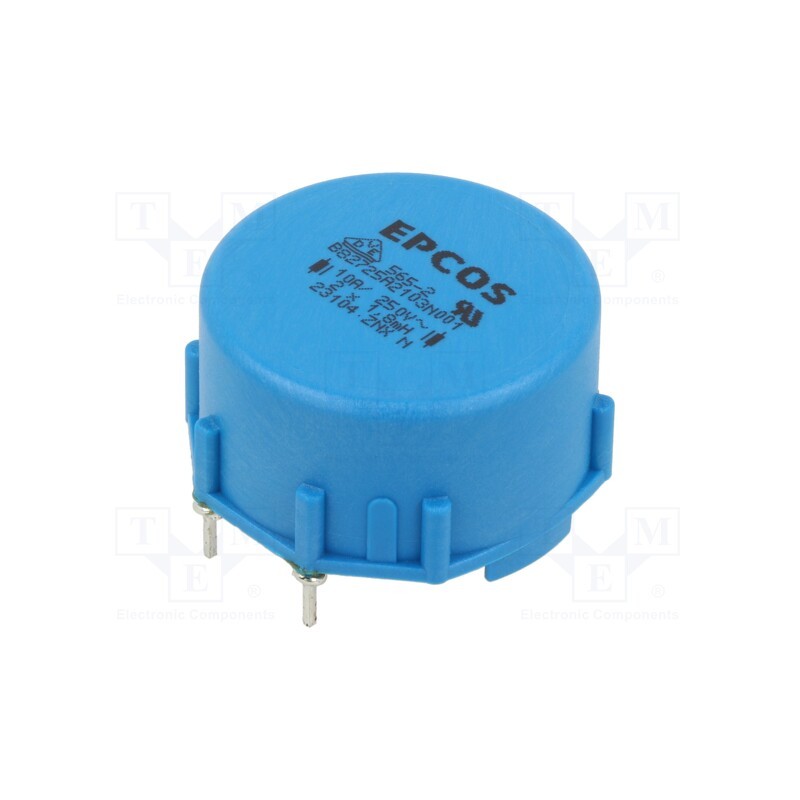 1 pcs x EPCOS - B82725A2103N001 - Inductor: common mode, THT, 1.8mH, 10A, 14mΩ, ±30%, 44x42.4x25mm