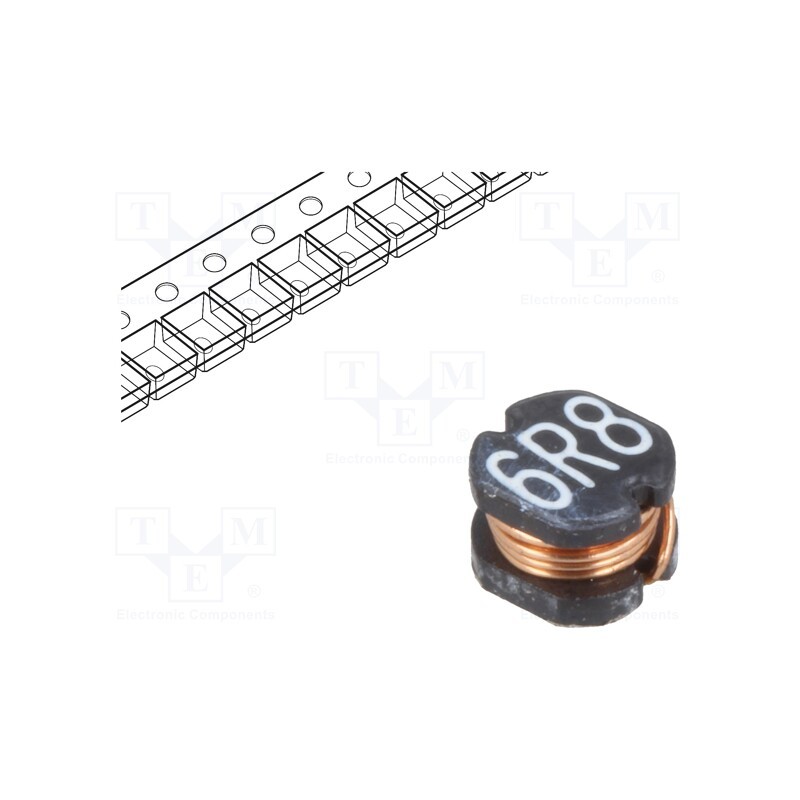 1 pcs x TRACO POWER - TCK-129 - Inductor: wire, SMD, 6.8uH, 132mΩ, -40÷105°C, ±20%, 4x4.5x3.2mm