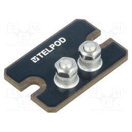 1 pcs x TELPOD - RTS-01-100-3R3-5-5/A - Resistor: thick film, screw, 3.3Ω, 100W, ±5%, 38x25x2mm, 100ppm/°C