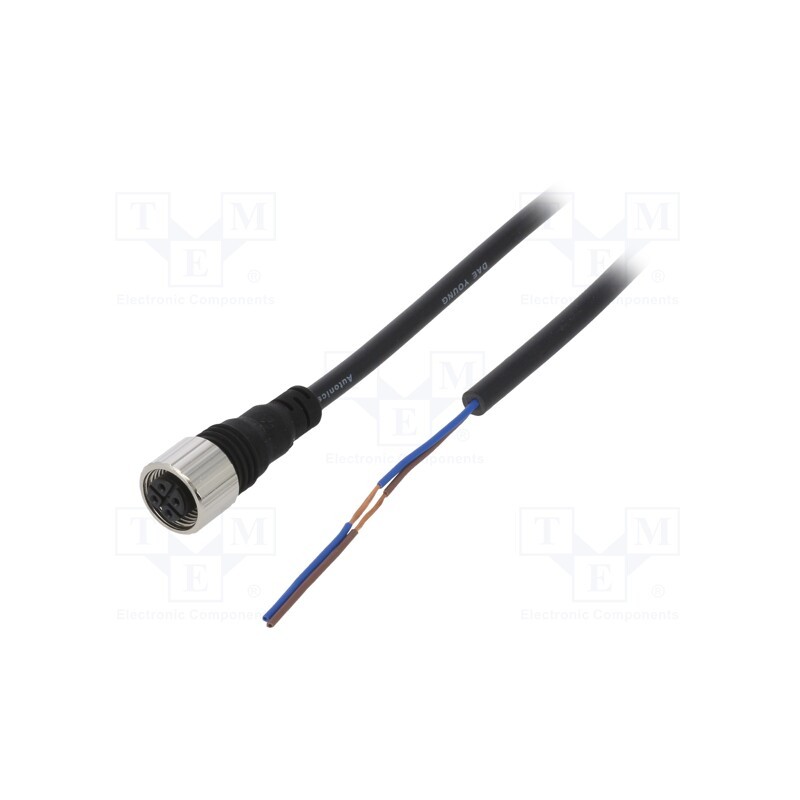 1 pcs x AUTONICS - CIA2-2 - Connection lead, M12, PIN: 2, straight, 2m, plug, Insulation: PVC