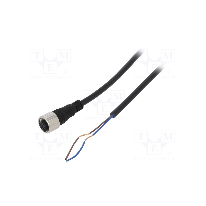 1 pcs x AUTONICS - CIA2-5 - Connection lead, M12, PIN: 2, straight, 5m, plug, Insulation: PVC