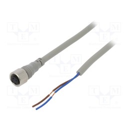 1 pcs x AUTONICS - CIAH2-2 - Connection lead, M12, PIN: 2, straight, 2m, plug, Wire colour: black