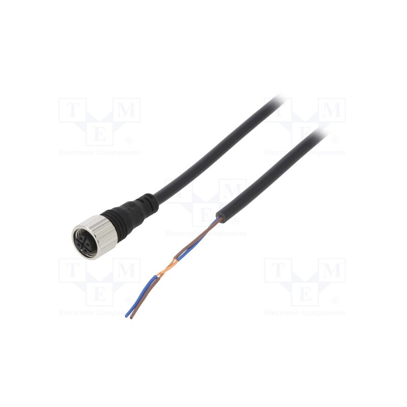 1 pcs x AUTONICS - CID2-2 - Connection lead, M12, PIN: 2, straight, 2m, plug, Insulation: PVC