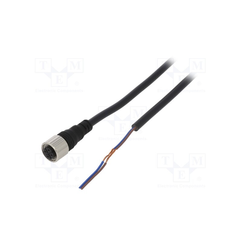 1 pcs x AUTONICS - CID2-5 - Connection lead, M12, PIN: 2, straight, 5m, plug, Insulation: PVC