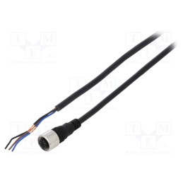 1 pcs x AUTONICS - CID3-2 - Connection lead, M12, PIN: 3, straight, 2m, plug, Insulation: PVC