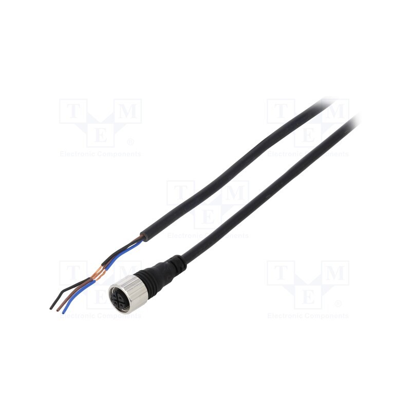 1 pcs x AUTONICS - CID3-2 - Connection lead, M12, PIN: 3, straight, 2m, plug, Insulation: PVC