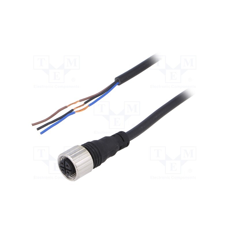 1 pcs x AUTONICS - CID3-5 - Connection lead, M12, PIN: 3, straight, 5m, plug, Insulation: PVC
