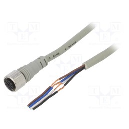 1 pcs x AUTONICS - CIDH4-2 - Connection lead, M12, PIN: 4, straight, 2m, plug, Wire colour: black