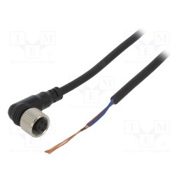 1 pcs x AUTONICS - CLA2-5 - Connection lead, M12, PIN: 2, angled, 5m, plug, Insulation: PVC, CL