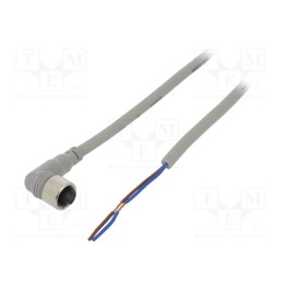 1 pcs x AUTONICS - CLAH2-2 - Connection lead, M12, PIN: 2, angled, 2m, plug, Wire colour: black