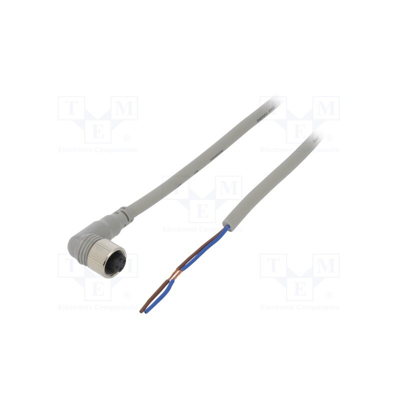 1 pcs x AUTONICS - CLAH2-2 - Connection lead, M12, PIN: 2, angled, 2m, plug, Wire colour: black