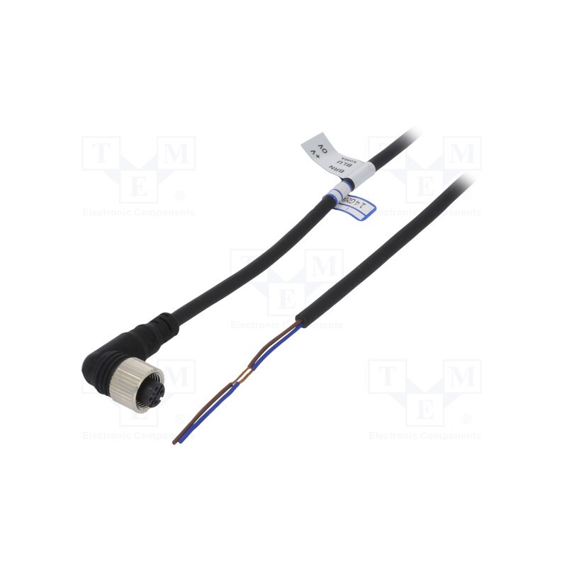 1 pcs x AUTONICS - CLD2-5 - Connection lead, M12, PIN: 2, angled, 5m, plug, Insulation: PVC, CL