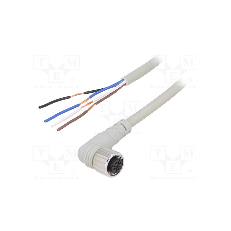 1 pcs x AUTONICS - CLDH4-3 - Connection lead, M12, PIN: 4, angled, 3m, plug, Wire colour: black
