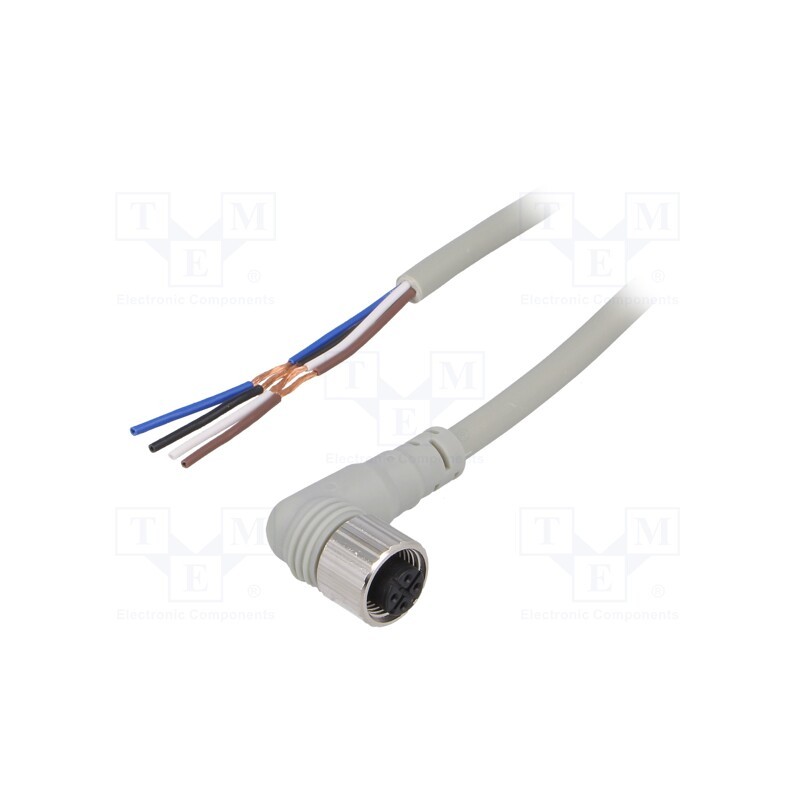 1 pcs x AUTONICS - CLDH4-5 - Connection lead, M12, PIN: 4, angled, 5m, plug, Wire colour: black