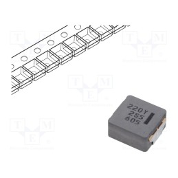 1 pcs x PANASONIC - ETQP5M220YFC - Inductor: wire, SMD, 22uH, 8.8A, 45mΩ, ±20%, 10.7x10x5.4mm, ETQP5M